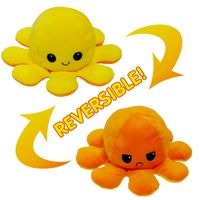 Flip Octopus Cute Multicolor Doll Double Face Expression Flip Octopus Doll Plush Toy main image 5