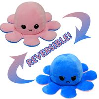 Flip Octopus Cute Multicolor Doll Double Face Expression Flip Octopus Doll Plush Toy main image 3