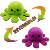 Flip Octopus Linda Muñeca Multicolor Doble Cara Expresión Flip Pulpo Muñeca De Peluche De Juguete sku image 7