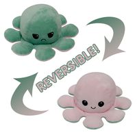 Flip Octopus Cute Multicolor Doll Double Face Expression Flip Octopus Doll Peluche Jouet sku image 19