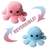 Flip Octopus Cute Multicolor Doll Double Face Expression Flip Octopus Doll Peluche Jouet sku image 2