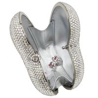 Diamond-studded  Heart-shaped Diamond Sticker Clutch Bag main image 5