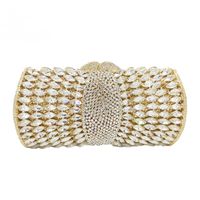 Diamond-studded Women's Bag Pillow-shaped Pure Color Gemstone Bag main image 2