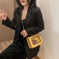Autumn And Winter Casual New Fashion Snake Print Shoulder Messenger Small Square Bag main image 4