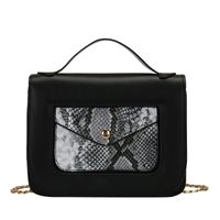 Autumn And Winter Casual New Fashion Snake Print Shoulder Messenger Small Square Bag main image 3