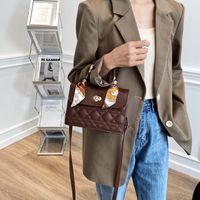 Autumn And Winter Portable Rhombus All-match Single Shoulder Messenger Small Square Bag main image 6