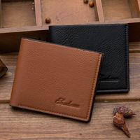 Pu Leather Short Ultra-thin Men's Wallet main image 4