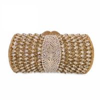 Diamond-studded Women's Bag Pillow-shaped Pure Color Gemstone Bag sku image 3