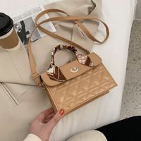 Autumn And Winter Portable Rhombus All-match Single Shoulder Messenger Small Square Bag sku image 2