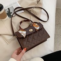 Autumn And Winter Portable Rhombus All-match Single Shoulder Messenger Small Square Bag sku image 4