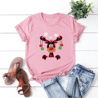 Women's Short Sleeve Printing Casual Fashion Cartoon sku image 12