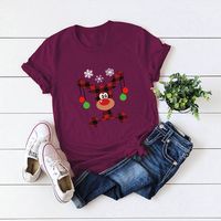 Women's Short Sleeve Printing Casual Fashion Cartoon sku image 16