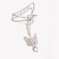 Metal Three-dimension Catching Clip Butterfly Heart Pendant Hairpin main image 5