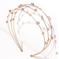 Korea Simple Star Rhinestone Diamond-studded Headband main image 6