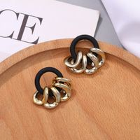 Best Seller In Europe And America Exaggerated Earrings Personalized Resin Geometric Hollow Stud Earrings Fashion Simple Acetate Plate Ear Studs Earrings For Women main image 4