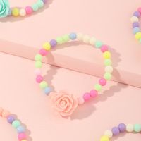 Bonbons De Dessin Animé Mignon Fleurs Colorées Perles Bracelets Pour Enfants main image 5