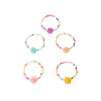 Bonbons De Dessin Animé Mignon Fleurs Colorées Perles Bracelets Pour Enfants main image 6