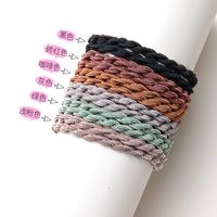 Korean Colorful Twist Braided Hair Ring sku image 5