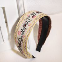 Embroidery Ethnic Style Toothed Non-slip Headband sku image 1