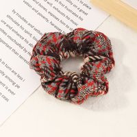 Blue Large Intestine Lattice Thick  Hair Scrunchies sku image 4