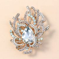 Fashion  Creative Exaggerated Crystal Diamond Brooch sku image 12