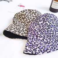 Double-sided Leopard Print Fisherman Hat main image 4