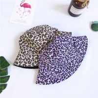 Double-sided Leopard Print Fisherman Hat main image 5