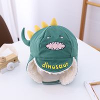Children's Winter Ear Protection Cute Cartoon Dinosaur Windproof Hat sku image 5