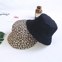 Double-sided Leopard Print Fisherman Hat sku image 2