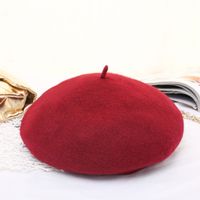 Women's Simple Style Solid Color Eaveless Beret Hat sku image 1