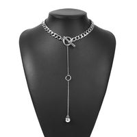 Fashion Jewelry Creative Gold Long Pendant Necklace New Personality Clavicle Chain Wholesale Nihaojewelry sku image 2
