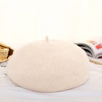 Women's Simple Style Solid Color Eaveless Beret Hat main image 4