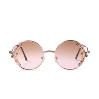 Round Mosaic Retro Fashion Ladies Sunglasses main image 6