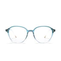 Comfortable   Round Blue Anti-blue Glasses Color Fashion Flat Glasses sku image 3