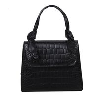 Korean Crocodile Pattern Shoulder Bag Fashion Small Square Bag main image 3