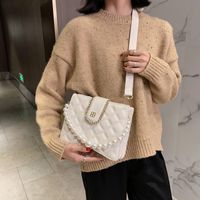 Rhombus Fashion Pearl Single Shoulder Bag main image 5