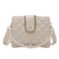 Rhombus Fashion Pearl Single Shoulder Bag main image 3