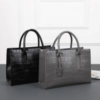 Bolsos Grandes De Mensajero De Un Solo Hombro Con Patrón De Cocodrilo De Gran Capacidad De Moda main image 1