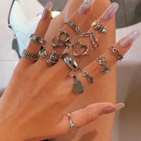 Fashion Love Leaf Ring 17-piece Set main image 1