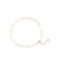 Einfache Metallschnalle Kurze Glänzende Halskette Großhandel sku image 4