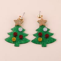 Christmas Tree Hat Snowman Elk Acrylic Earrings main image 5