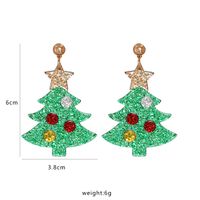Christmas Tree Hat Snowman Elk Acrylic Earrings main image 6