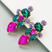 Fashion Colorful Diamond Alloy Earrings main image 5