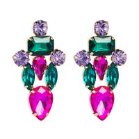 Fashion Colorful Diamond Alloy Earrings main image 6