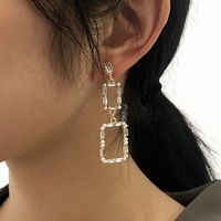 Pearl Long Diamond Earrings main image 3