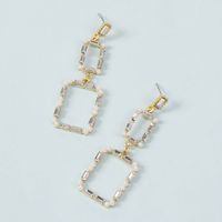 Pearl Long Diamond Earrings main image 5