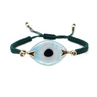 Bohemian Hand-woven Acrylic Resin Evil Eye Bracelet main image 4