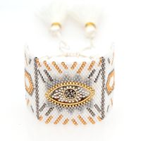 Hand-woven Devil's Eye Ethnic Style  Diamond Multi-layered  Bracelet main image 4