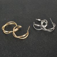 Retro Alloy Simple And Versatile Earrings main image 5
