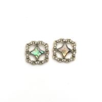 Simple Fashion Metal Retro Hollow Geometric Diamond Earrings main image 5